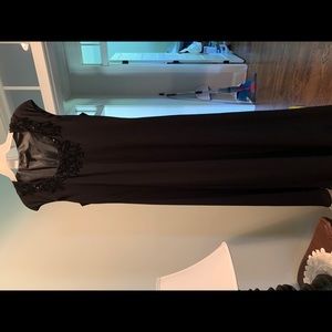 Black cocktail dress. Maxi length. 16